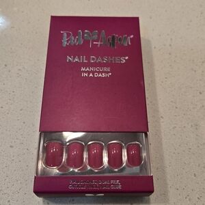 Red Aspen Nail Dashes in Bea's Garden Romance